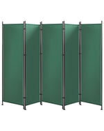 Raumteiler 5-teilig NARNI Grün 267 cm 170 cm