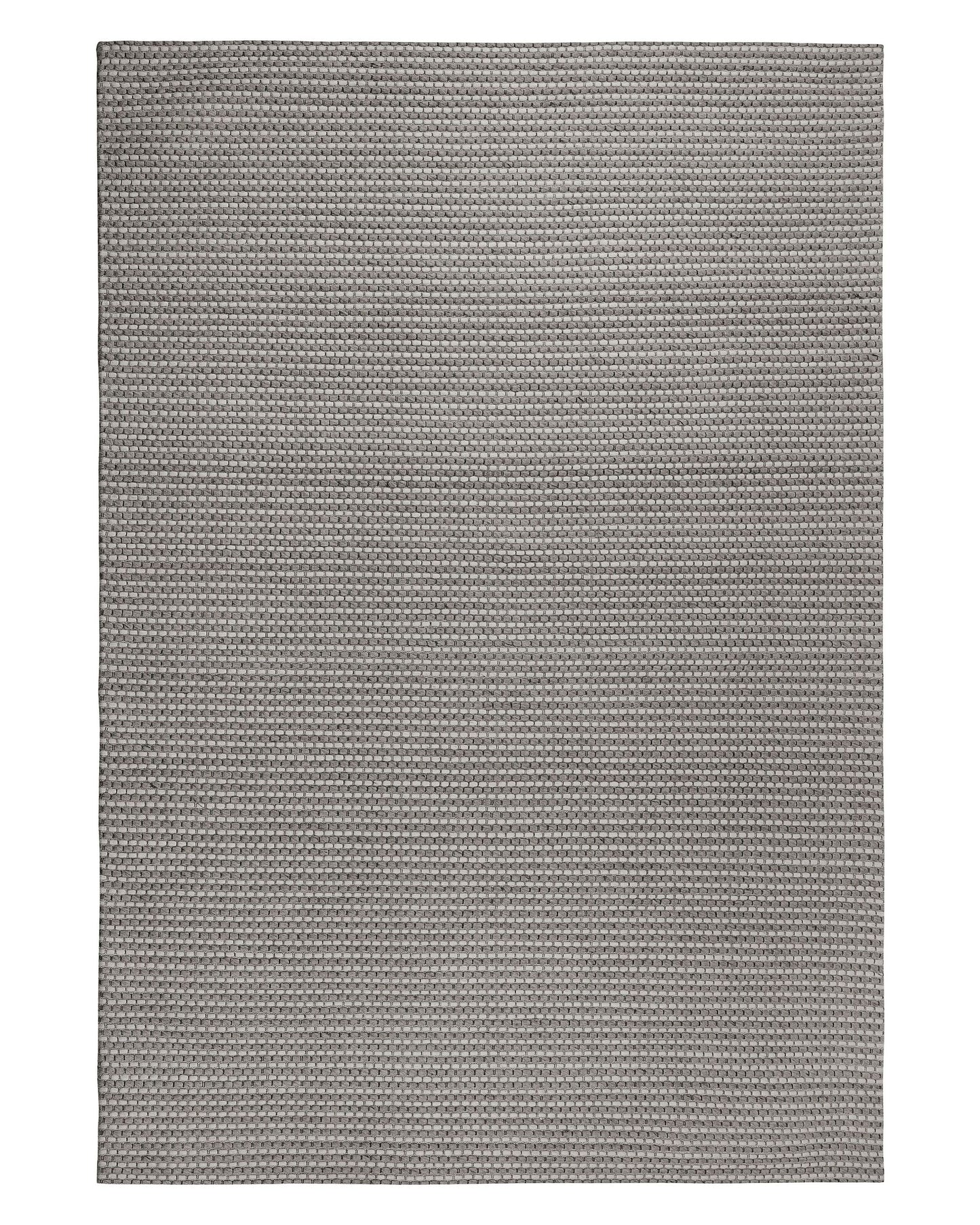 Teppich Wolle dunkelgrau 140 x 200 cm Kurzflor KILIS