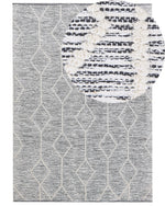 Teppich Wolle grau-beige 160 x 230 cm Kurzflor EDREMIT