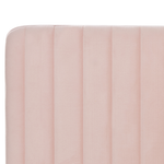 Bett mit Lattenrost Samtstoff LUNAN 140 x 200 cm Pastellrosa
