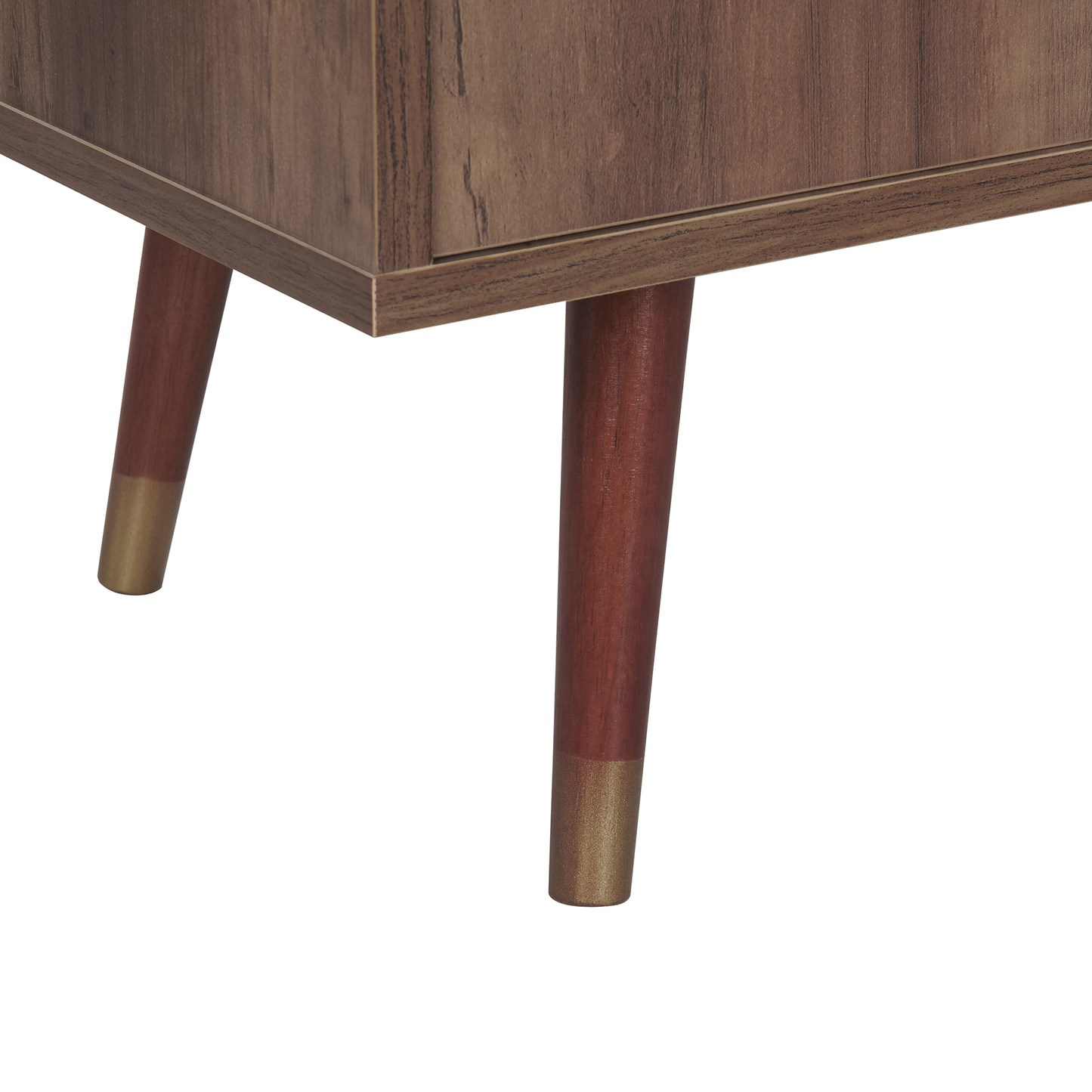 Sideboard mit 2 Türen ULIKA 71 cm Holzoptik Dunkelbraun