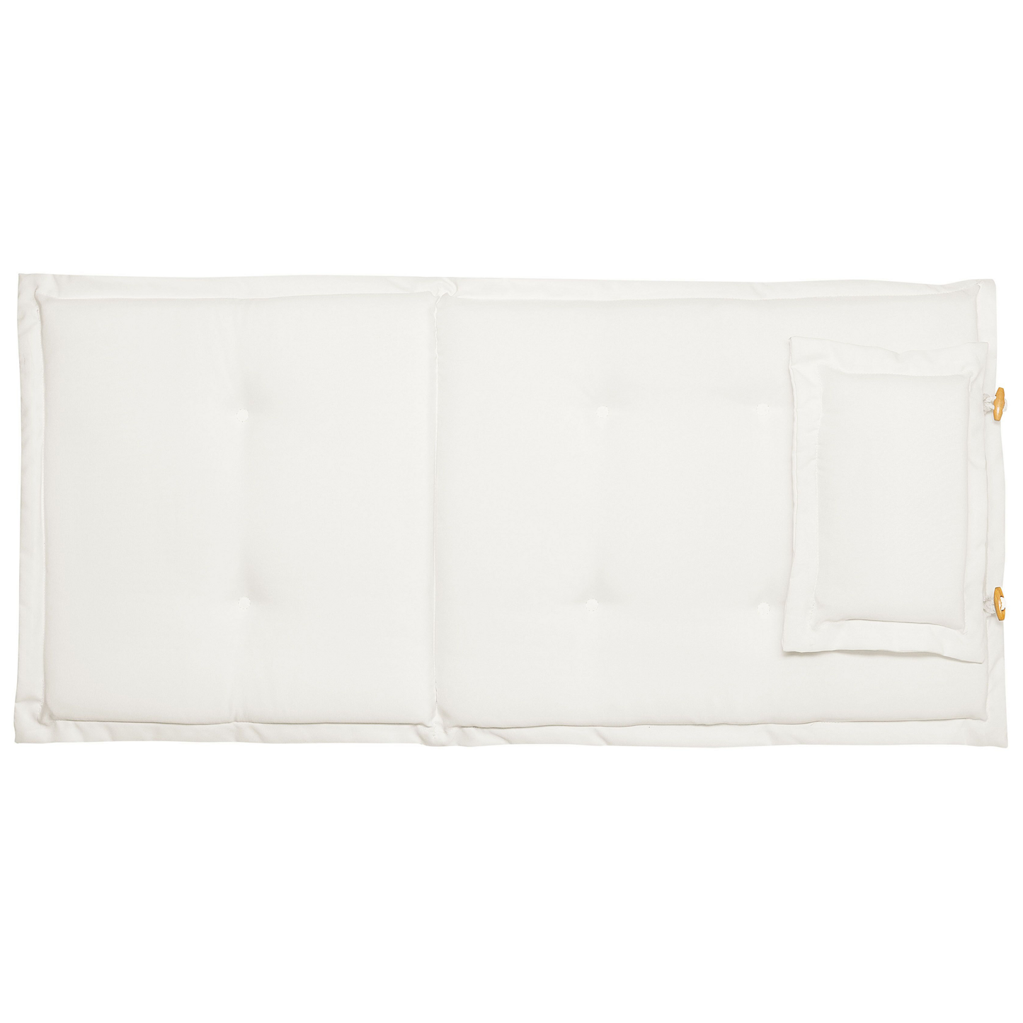 Sitzauflagen 2er Set TOSCANA 50 x 70 cm Cremeweiss