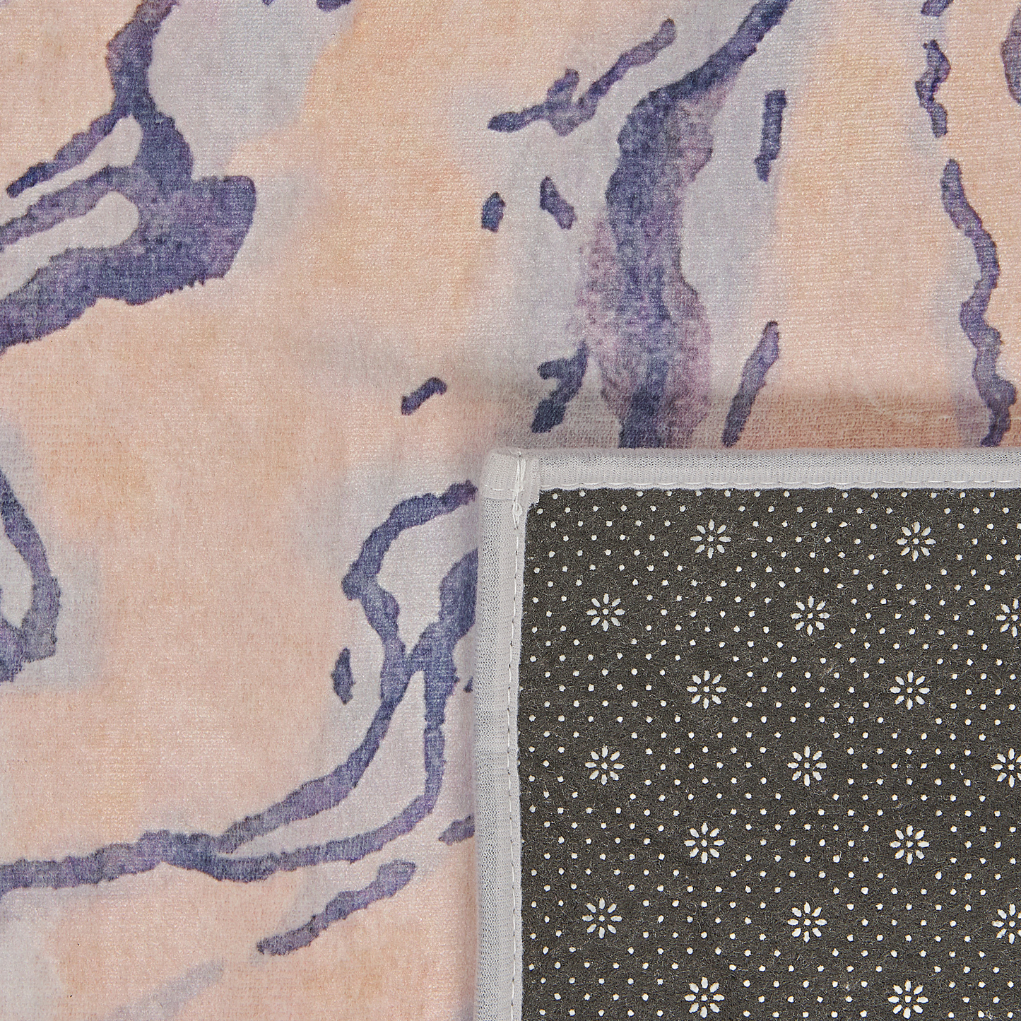 Teppich beige-grau 80 x 150 cm Kurzflor GEBZE