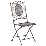 Bistro Set klappbar BORMIO Metall Schwarz