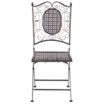 Bistro Set klappbar BORMIO Metall Schwarz