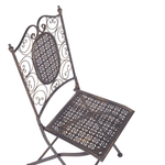 Bistro Set klappbar BORMIO Metall Schwarz