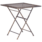 Bistro Set klappbar BORMIO Metall Schwarz