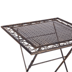 Bistro Set klappbar BORMIO Metall Schwarz