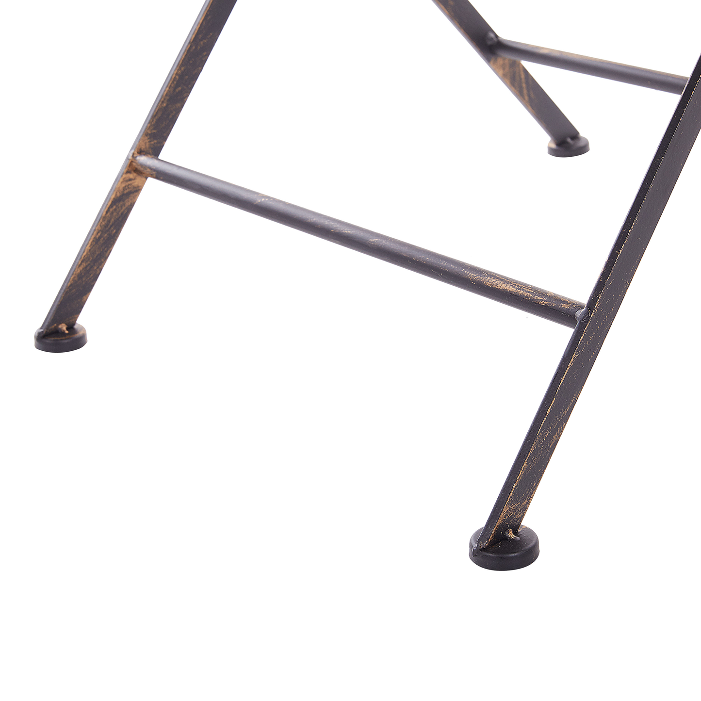 Bistro Set klappbar BORMIO Metall Schwarz