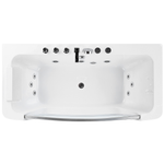 Whirlpool Badewanne weiss rechteckig 170 x 85 cm BARRANCA