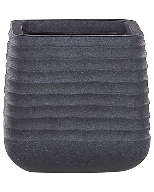 Blumenkübel PARIKIA Kunststoff 28 cm Schwarz