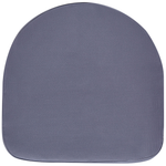 Set mit 2 Stühlen und Sitzkissen PALMI Metall Grau