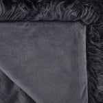 Tagesdecke DELICE Stoff 200 x 220 cm Schwarz