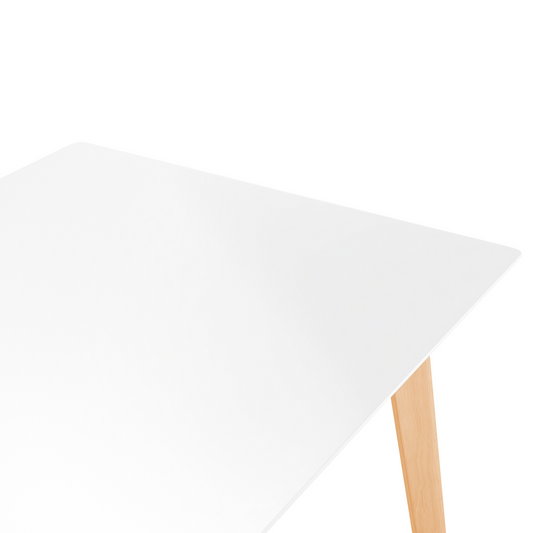 Ausziehbarer Esstisch MEDIO Weiss 120/155 cm 80 cm