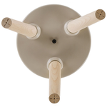 Blumentopf mit Beinen MILINA Keramik 30 cm Beige