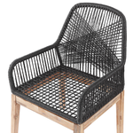 Gartenmöbel Set 4-Sitzer OLBIA inkl. Kissen Beton Schwarz