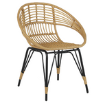 Bistro Set inkl. Kissen PELLARO Polyrattan Schwarz