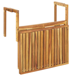 Balkontisch UDINE 70 cm 69 cm Akazienholz Braun