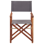 Gartenstuhl 2er Set CINE Akazienholz Grau