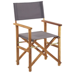 Gartenstuhl 2er Set CINE Akazienholz Grau