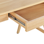 Schreibtisch heller Holzfarbton 120 x 70 cm 2 Schubladen SHESLAY