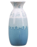 Blumenvase CHALCIS Steinzeug 25 cm Blau
