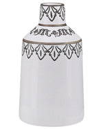 Blumenvase AMISOS Steinzeug 25 cm Weiss