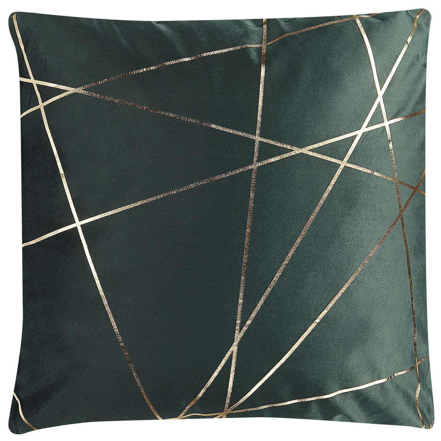 Dekokissen 2er Set PINUS Samtstoff 45 x 45 cm Dunkelgrün Geometrisches Muster