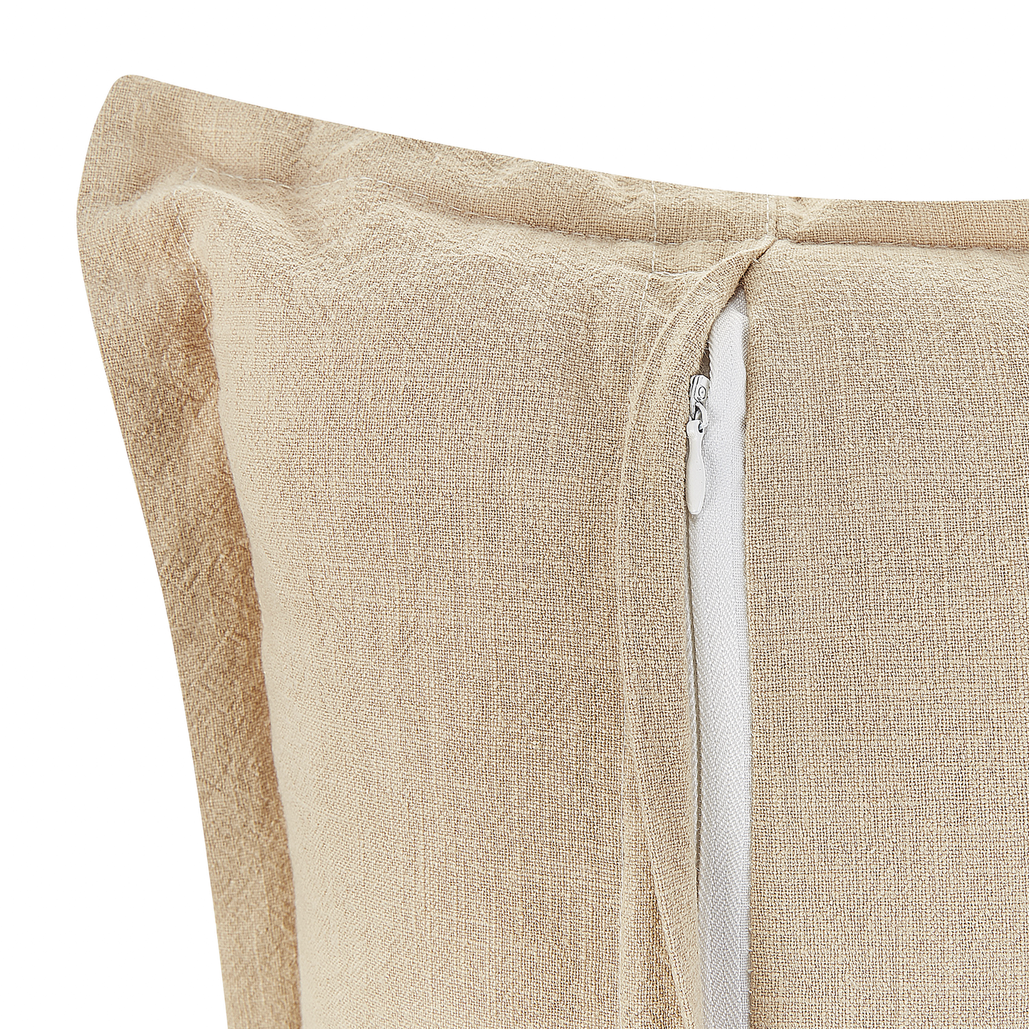 Dekokissen 2er Set GUZMANIA 45 x 45 cm Beige Ohne Muster
