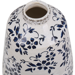 Blumenvase MARONEIA Steinzeug 20 cm Weiss