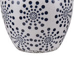 Blumenvase MILETOS Steinzeug 19 cm Weiss
