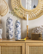 Blumenvase MULAI Steinzeug 30 cm Weiss