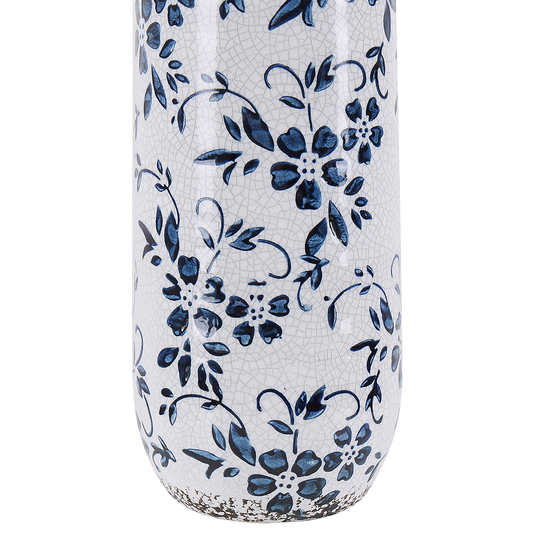 Blumenvase MULAI Steinzeug 30 cm Weiss