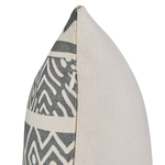 Dekokissen 2er Set LAURUS 45 x 45 cm Grau Geometrisches Muster