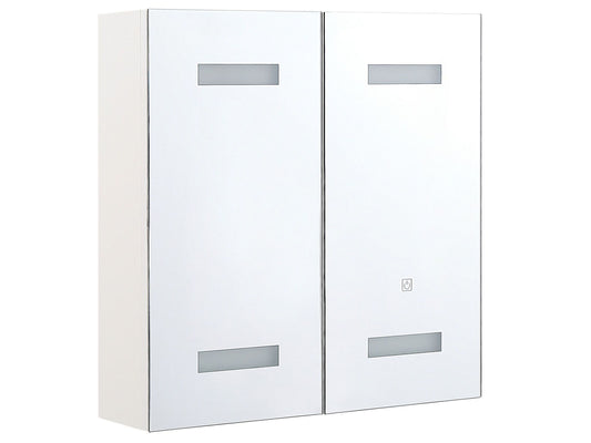 Bad-Spiegelschrank LED TALAGAPA 60 cm 60 cm Weiss