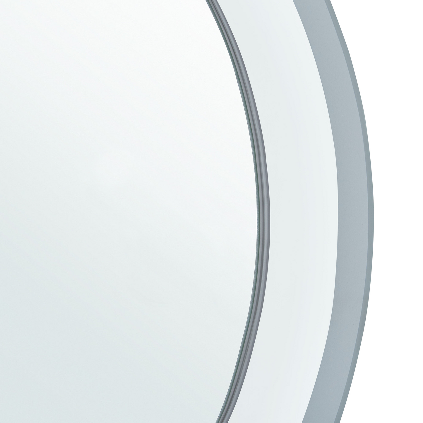 LED-Badezimmer-Spiegel BRINAY 58 cm 58 cm Silber