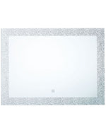 LED-Badezimmer-Spiegel NEXON 80 cm 60 cm Silber