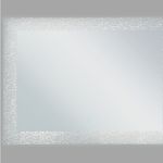 LED-Badezimmer-Spiegel NEXON 80 cm 60 cm Silber