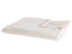 Kuscheldecke ABTEH 180 x 220 cm Cremeweiss