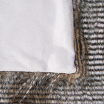 Kuscheldecke ASDAD Stoff 180 x 220 cm Braun