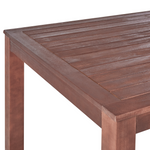 Gartentisch TUSCANIA 180 cm 100 cm Eukalyptusholz Dunkelbraun