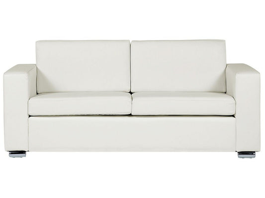 3-Sitzer Sofa Leder weiss HELSINKI