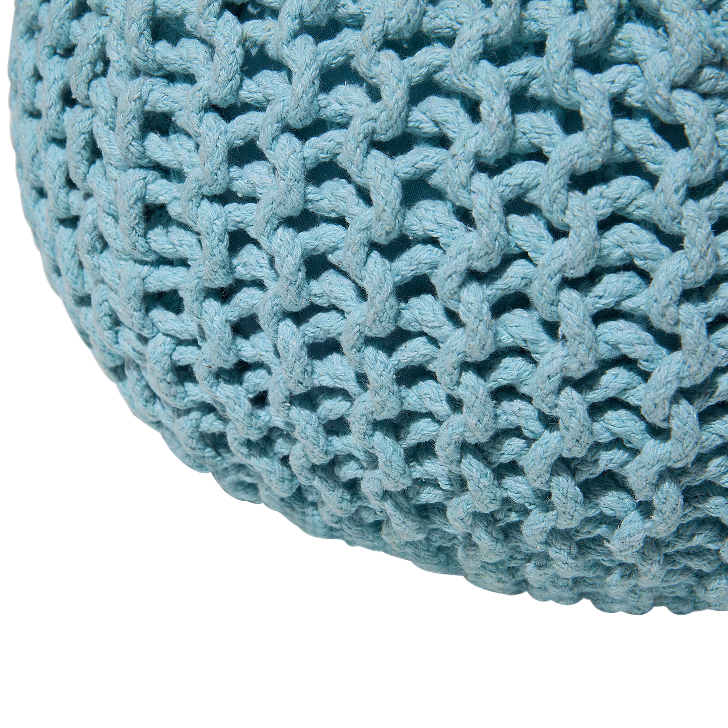 Pouf hellblau ⌀ 40 cm CONRAD