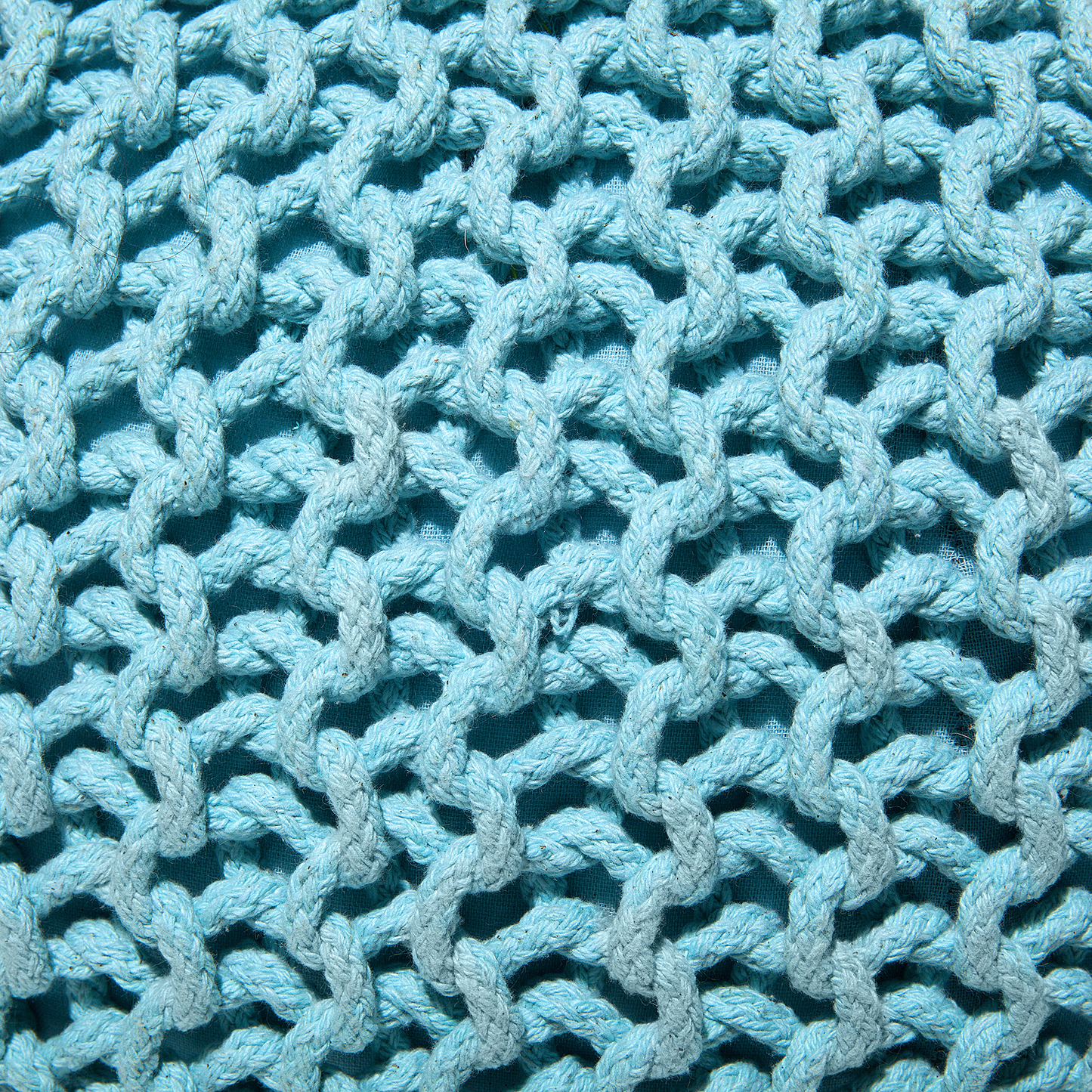 Pouf hellblau ⌀ 40 cm CONRAD