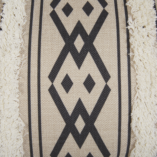 Dekokissen 2er Set PULMONARIA 30 x 50 cm Beige Geometrisches Muster