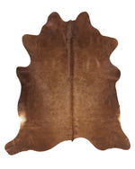 Kuhfell Teppich Echtleder goldbraun 3-4 m² NASQU