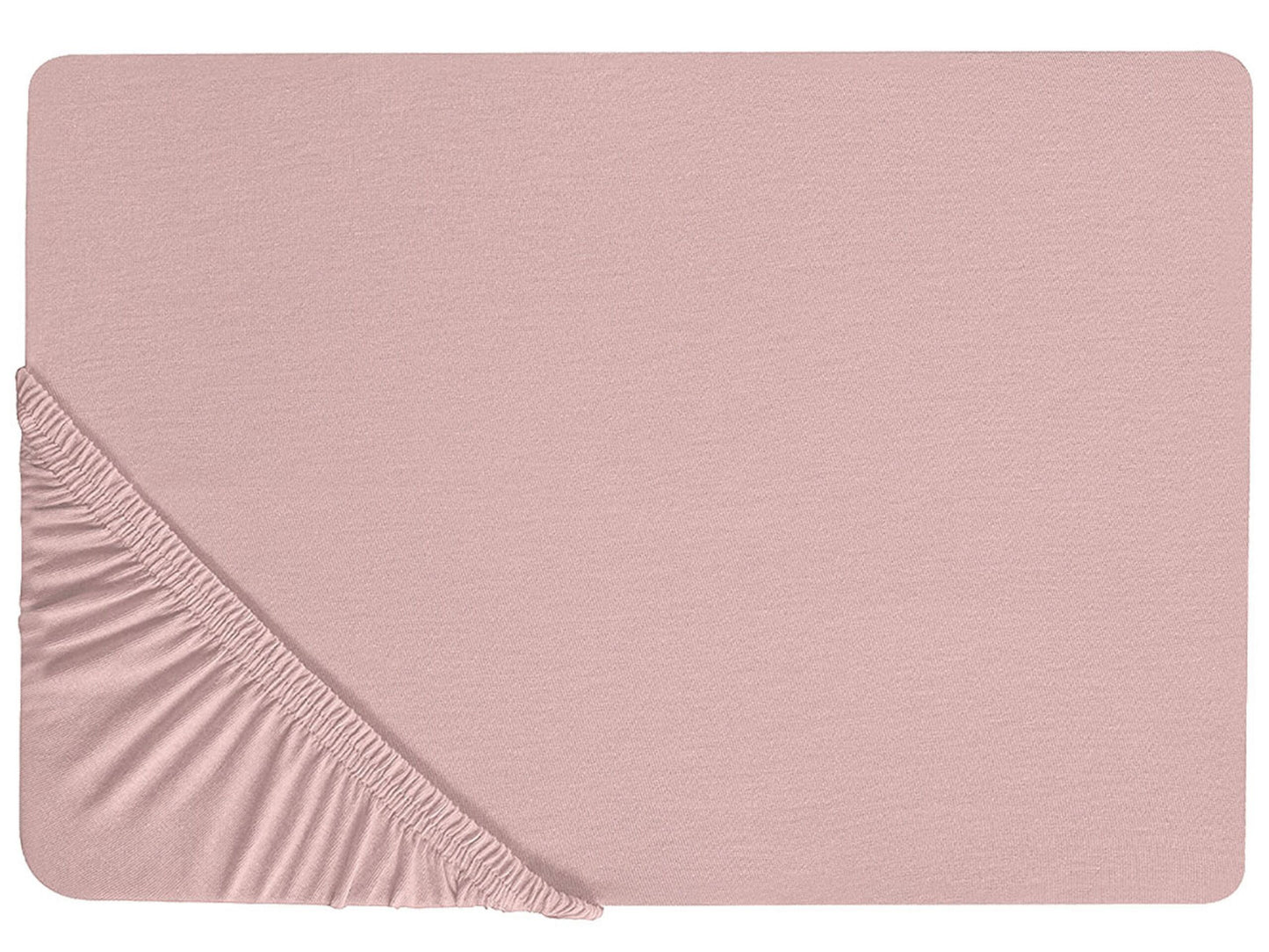 Spannbettlaken HOFUF Baumwolle 180 x 200 cm Rosa