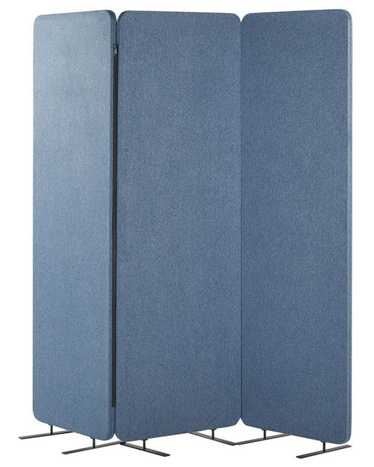 Akustik Raumteiler 3-teilig STANDI Blau 184 cm 184 cm