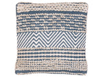 Dekokissen DEWBERRY Baumwolle 45 x 45 cm Geometrisches Muster Blau