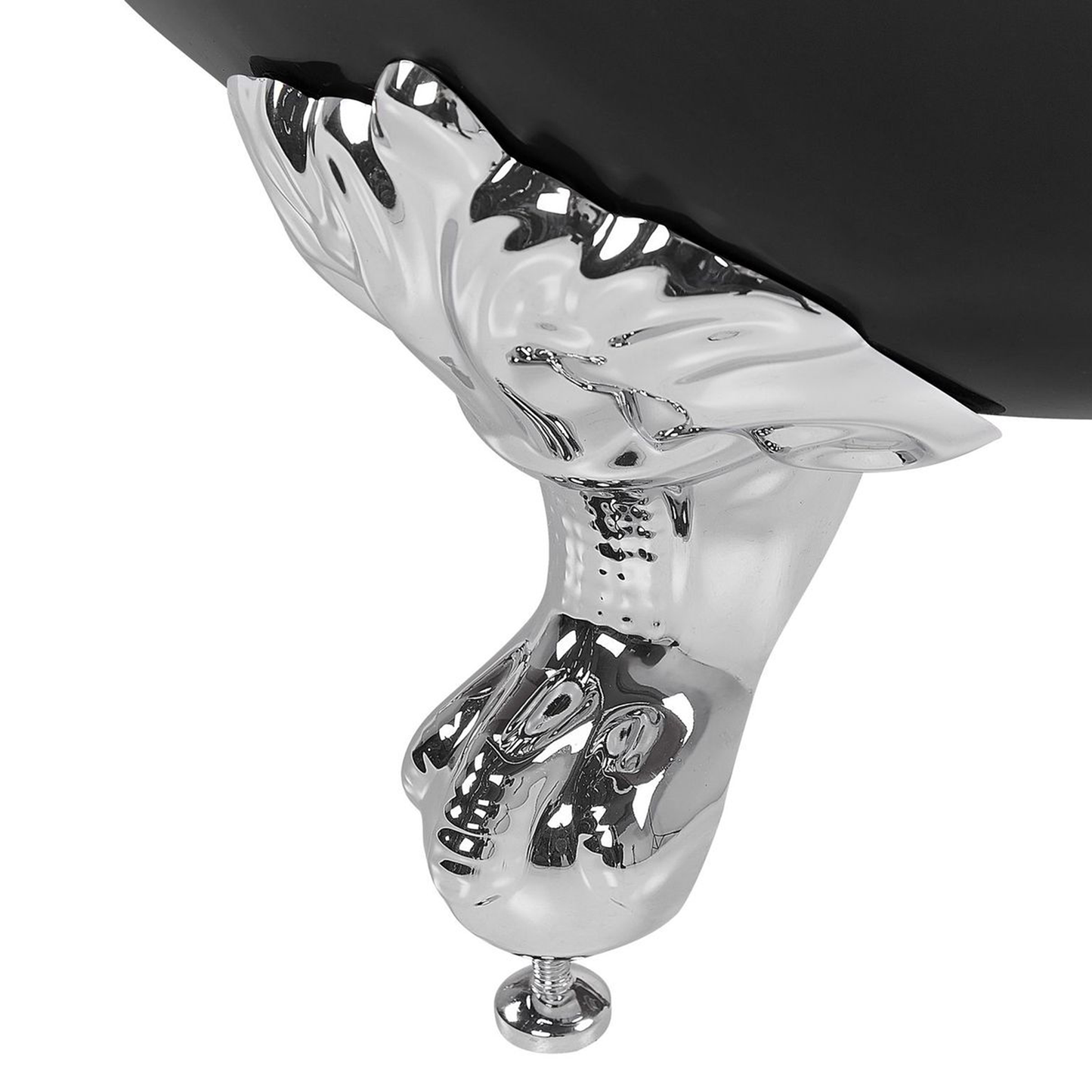 Badewanne freistehend schwarz oval 170 x 76 cm CAYMAN